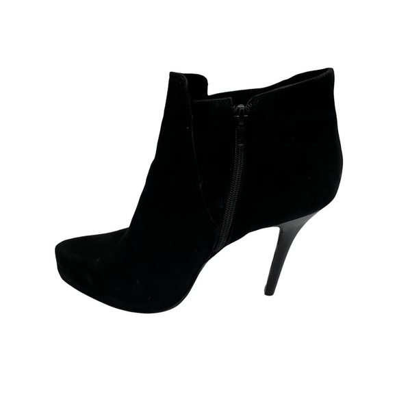 Diego di Lucca Black Suede Stiletto Ankle Boots Size 10 - Picture 8 of 10